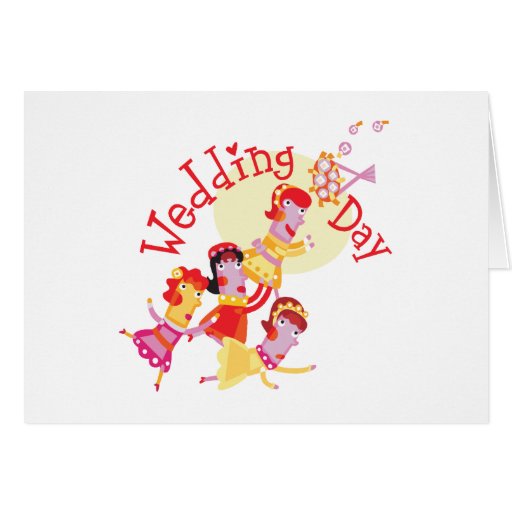 "Diseño lindo del día de boda" Felicitación