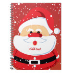 Diseño lindo del navidad de Papá Noel Libros De Apuntes Con Espiral