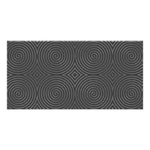 Diseño liso, elegante, blanco y negro tarjeta fotográfica personalizada