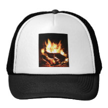 Diseño llameante de la chimenea gorras