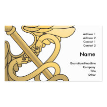 diseño médico de la tarjeta de visita del caduceo