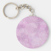 Diseño moderno del remolino blanco rosado hermoso llavero personalizado