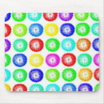Diseño multicolor Mousepad de los soplos del dient Tapetes De Ratón