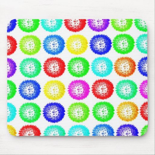 Diseño multicolor Mousepad de los soplos del dient Tapetes De Ratón
