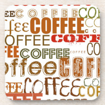 Diseño múltiple de las palabras del CAFÉ del café  Posavasos