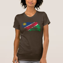 Diseño namibiano fresco de la bandera camiseta