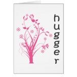 ¡Diseño original de Hugger del árbol! Felicitación