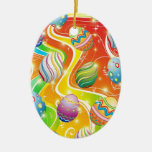 Diseño ornamental de los huevos de Pascua Ornato
