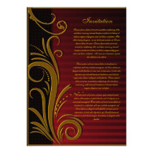 Diseño ornamental elegante invitación personalizada