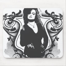 Diseño oscuro de los artes de Bellatrix Lestrange Alfombrillas De Ratones