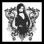 Diseño oscuro de los artes de Bellatrix Lestrange posters