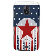 Diseño patriótico de la bandera americana de las b galaxy nexus carcasa