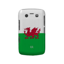 Diseño patriótico de la bandera Galés en Blackberr Case-Mate Blackberry Fundas