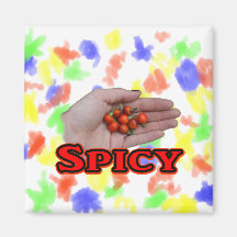 Diseño picante del pimiento picante de Cascabel Imán De Frigorífico