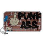 diseño punky del ghetto de la pared de ladrillo de portátil altavoz