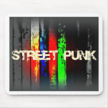 Diseño punky del logotipo de la calle tapete de raton