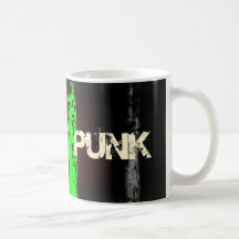 Diseño punky del logotipo de la calle taza