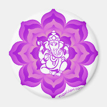 Diseño púrpura de Ganesh Iman De Frigorífico