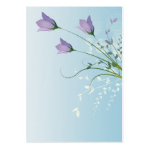 diseño púrpura de los tulipanes de la lavanda eleg tarjetas de visita