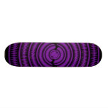 Diseño radial abstracto: Monopatín