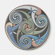 Diseño redondo céltico - imán