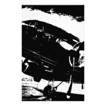 Diseño retro del jet de la aviación del avión del  papeleria