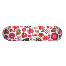 Diseño retro lindo del modelo del árbol del sapo d patines personalizados