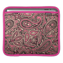 Diseño retro rosado de Paisley Funda Para iPads