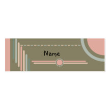 Diseño retro tarjeta de visita