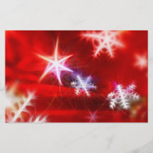 Diseño rojo abstracto del navidad del copo de niev tarjetones