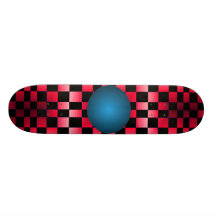 Diseño rojo de CricketDiane del monopatín de la il