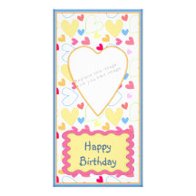 Diseño romántico del corazón tarjeta personal