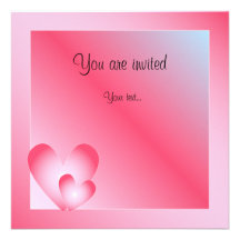 Diseño rosado, azul y blanco de la tarjeta del día invitaciones personales 
