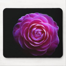 diseño rosado de la camelia tapete de ratones