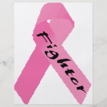 Diseño rosado de la cinta del "combatiente" tarjeton