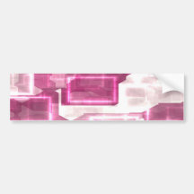 Diseño rosado eléctrico abstracto de las cajas pegatina de parachoque
