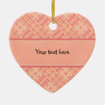 Diseño rosado romántico ornamentos de navidad