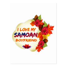 Diseño samoano del novio tarjetas postales
