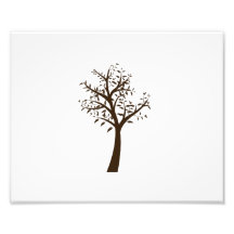 diseño simple eco.png del árbol marrón impresion fotografica