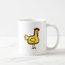 Diseño tonto No.1. del pollo Taza De Café