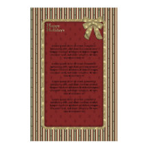 Diseño tradicional del navidad papelería personalizada