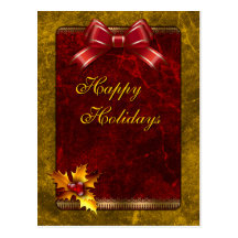 Diseño tradicional elegante del navidad postales