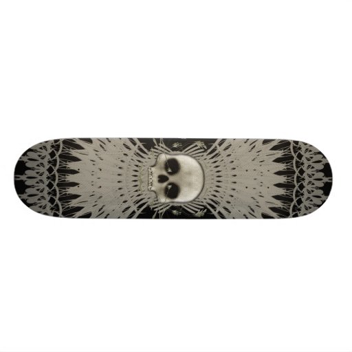 Diseño tribal del fractal del cráneo gótico: Monop