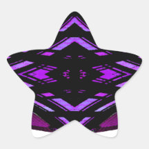 Diseño urbano magenta del futurismo del estilo de  colcomanias forma de estrella