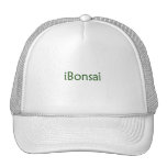 diseño verde de los bonsais del texto del iBonsai Gorras