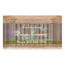 Diseños arquitectónicos - estilo del vintage tarjeta de negocio
