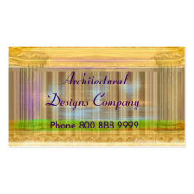 Diseños arquitectónicos - tono de oro tarjetas de visita