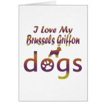 Diseños de Bruselas Griffon Felicitaciones
