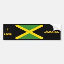 Diseños de Jamaica Etiqueta De Parachoque