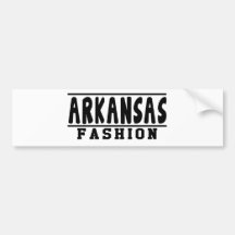 Diseños de la moda de Arkansas Etiqueta De Parachoque